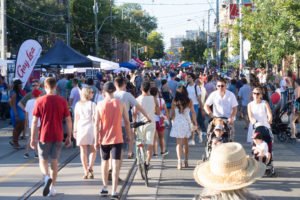 Roncesvalles Polish Festival Crowd and Street