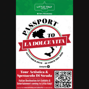 Passport To Dolce Vita Poster - Little Italy BIA 1080 x1080